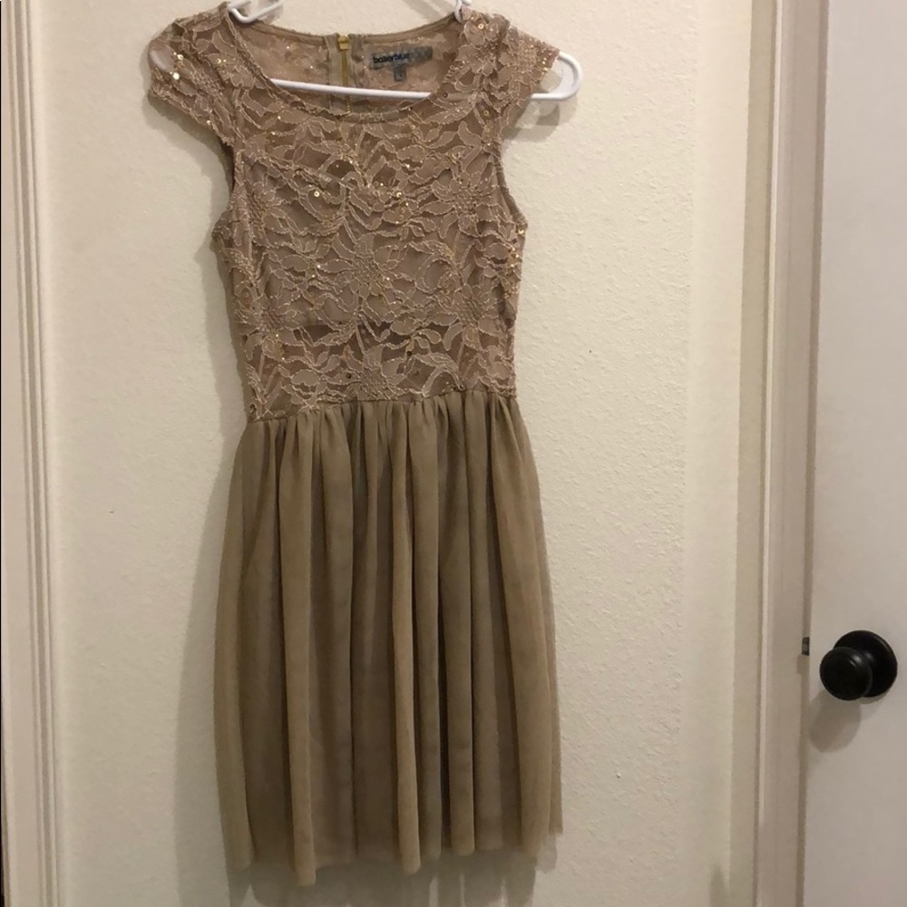 Champagne and Gold Dress (sequin, tulle)